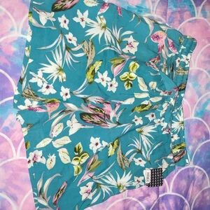 Floral Teal Women's Shorts